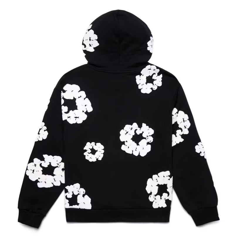 Denim Tears The Cotton Wreath Hoodie Black