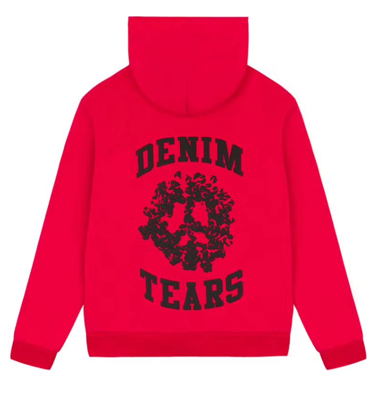 Denim Tears Denim University Zip Hoodie (SS24) Red