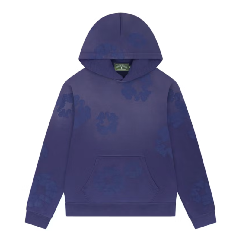 Denim Tears Mono Cotton Wreath Hoodie Washed Blue
