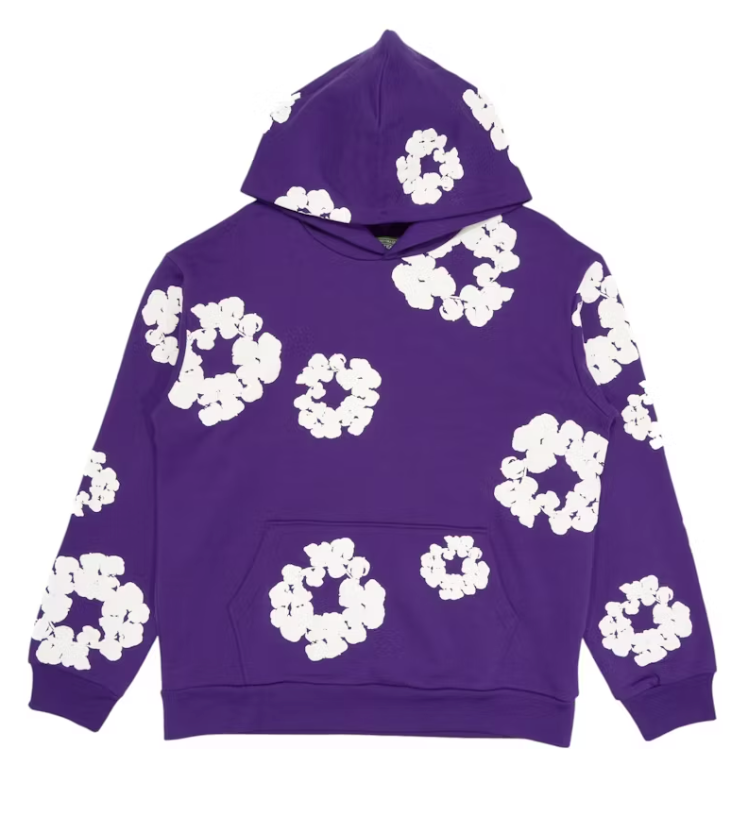 Denim Tears The Cotton Wreath Hoodie Purple