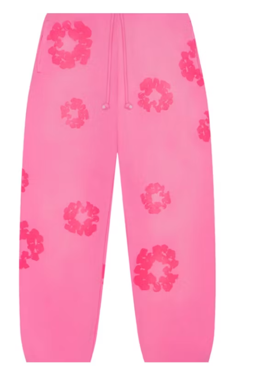 Denim Tears Mono Cotton Wreath Sweatpants Pink