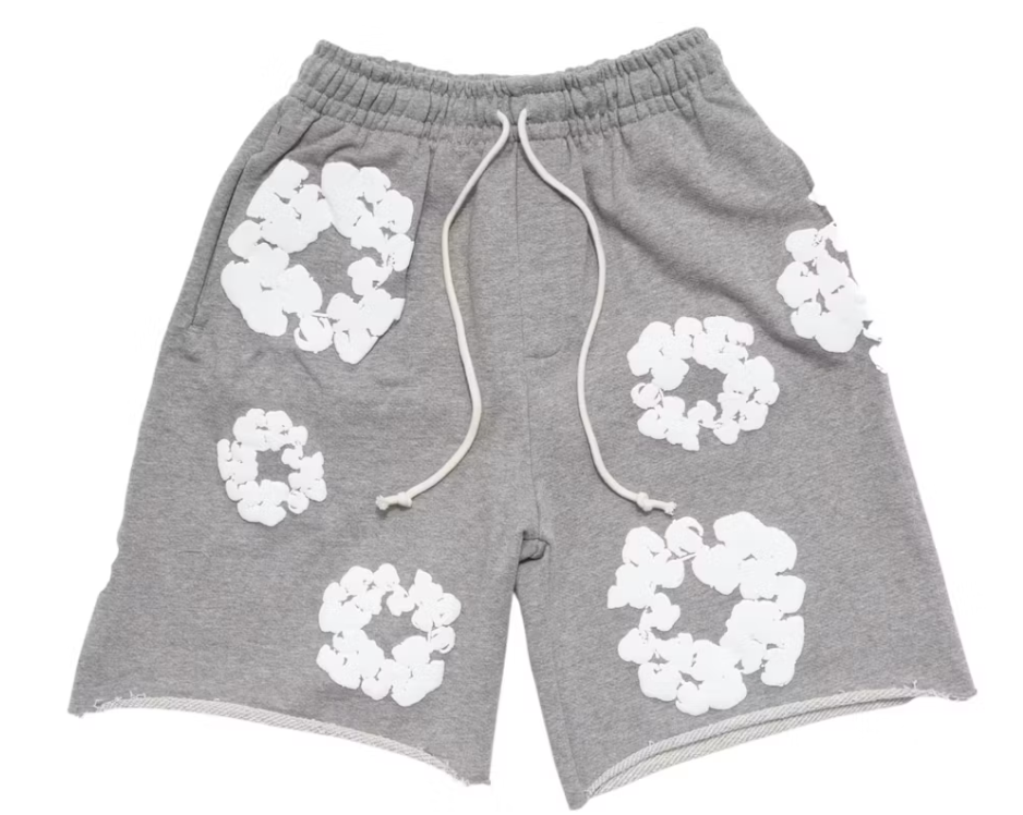 Denim Tears The Cotton Wreath Shorts Grey