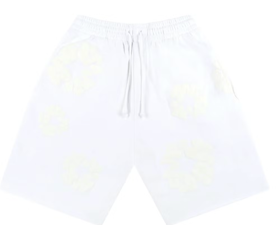 Denim Tears Mono Cotton Wreath Shorts White