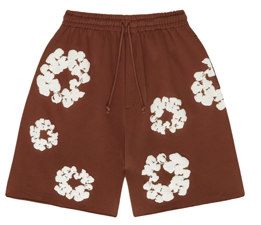 Denim Tears The Cotton Wreath Shorts Brown