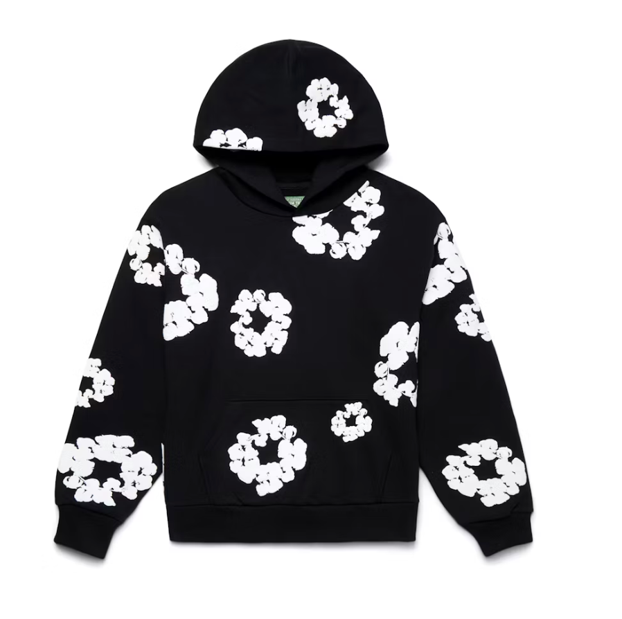 Denim Tears The Cotton Wreath Hoodie Black