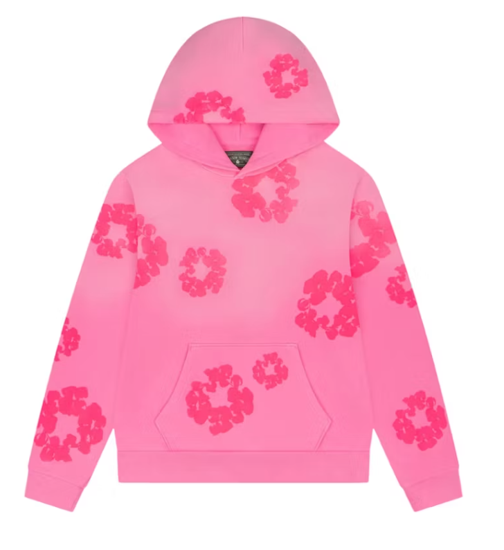 Denim Tears Mono Cotton Wreath Hoodie Pink