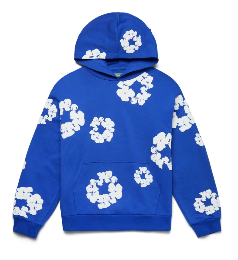 Denim Tears The Cotton Wreath Hoodie Royal Blue