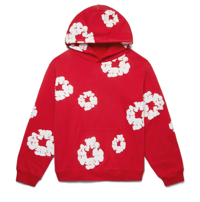 Denim Tears The Cotton Wreath Hoodie Red