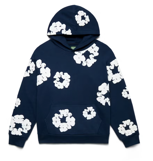 Denim Tears The Cotton Wreath Hoodie Navy