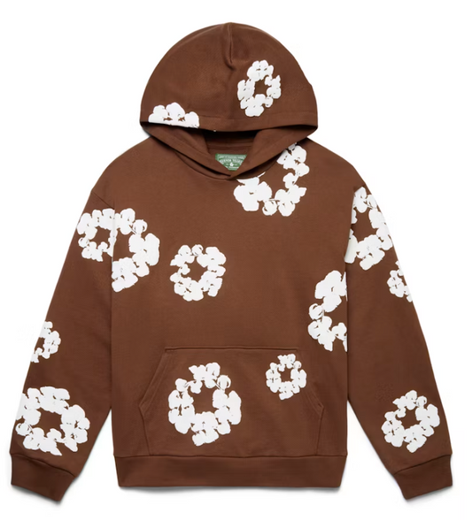 Denim Tears The Cotton Wreath Hoodie Brown