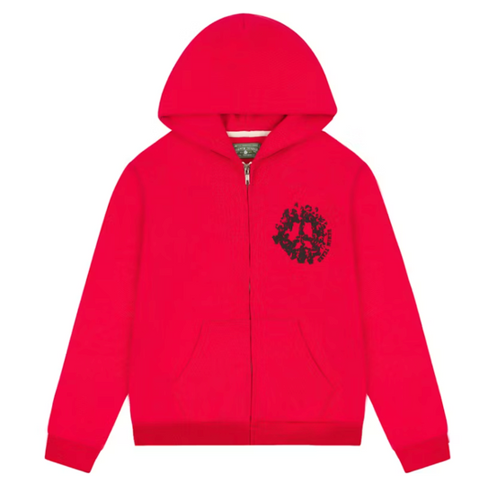 Denim Tears Denim University Zip Hoodie (SS24) Red