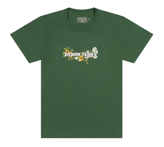Denim Tears Floral Logo T-shirt Green