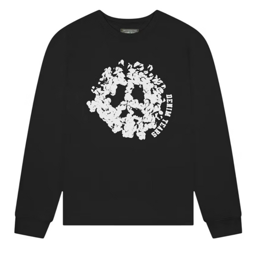 Denim Tears Peace Wreath Long Sleeve T-shirt Black