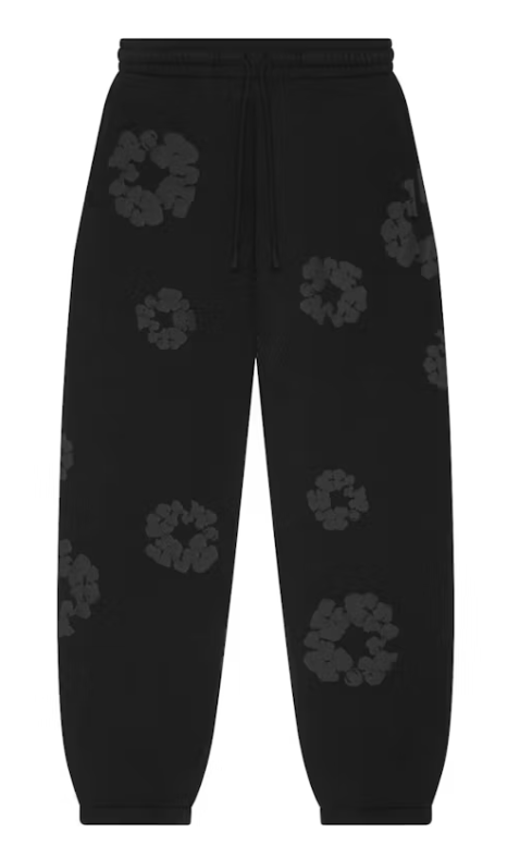 Denim Tears Mono Wreath Sweatpants Black