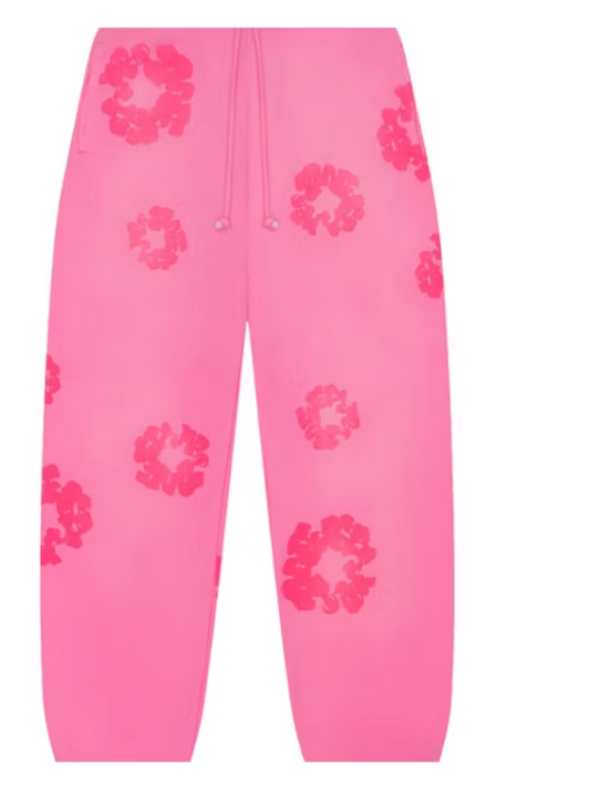 Denim Tears Mono Cotton Wreath Sweatpants Pink