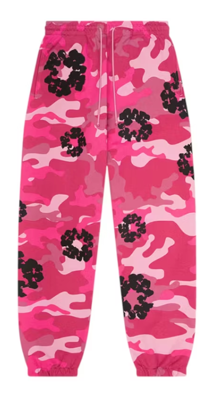 Denim Tears The Cotton Wreath Sweatpants Pink Camo