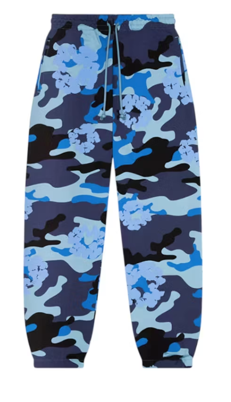 Denim Tears The Cotton Wreath Sweatpants Blue Camo