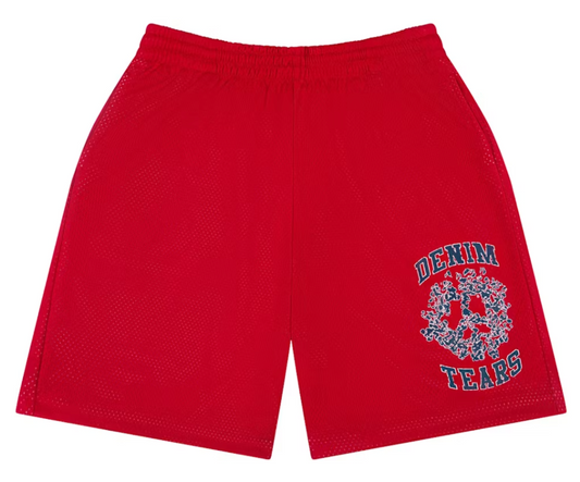 Denim Tears Denim University Mesh Shorts Red
