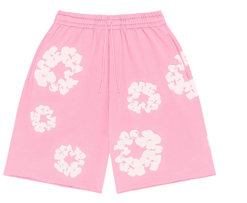 Denim Tears The Cotton Wreath Shorts Pink