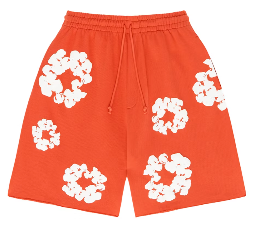 Denim Tears The Cotton Wreath Shorts Orange