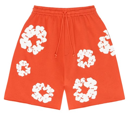 Denim Tears The Cotton Wreath Shorts Orange
