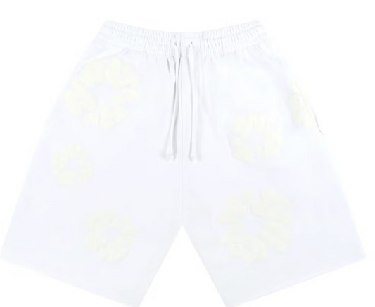 Denim Tears Mono Cotton Wreath Shorts White