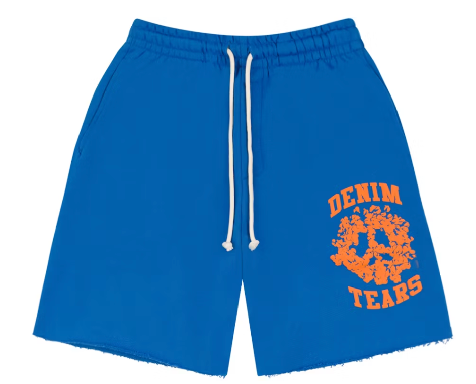 Denim Tears Denim University Sweat Shorts Royal Blue
