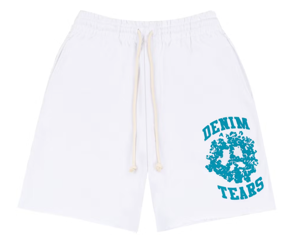 Denim Tears Denim University Sweat Shorts White