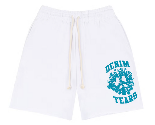 Denim Tears Denim University Sweat Shorts White